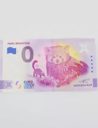 billet souvenirs panda roux