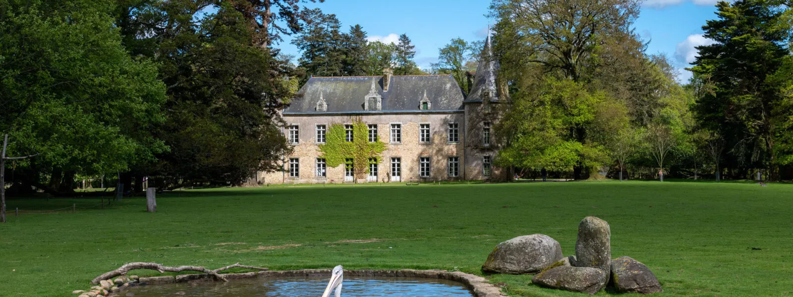 Plaine du chateau de Branféré